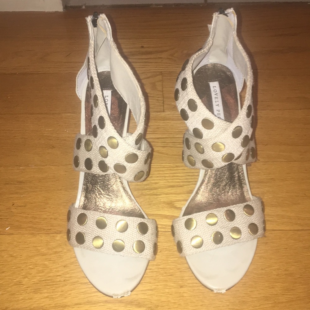 Lovely People Wedge studded sandals